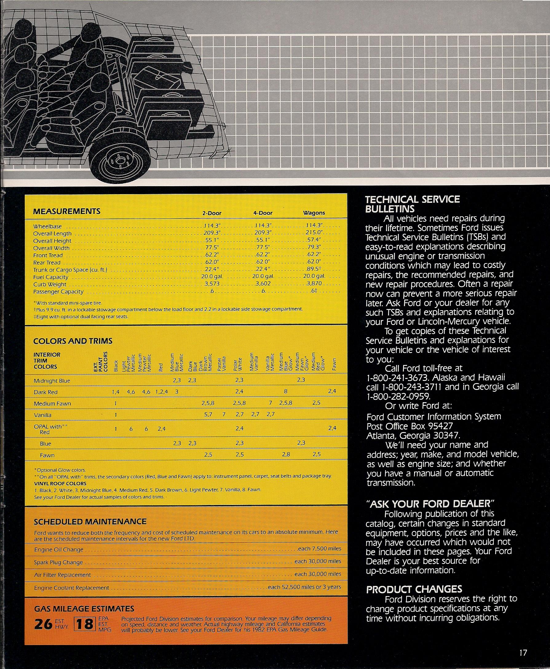 1982 Ford LTD Brochure Page 8